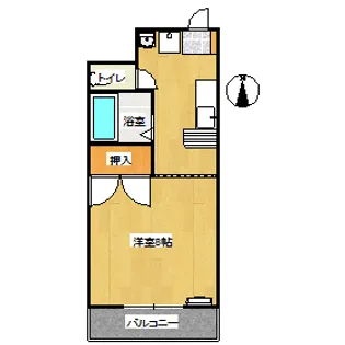 ブライトライツ高島【1階】の間取り