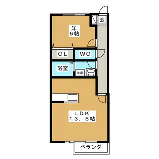 エストハイツ【2階】の間取り