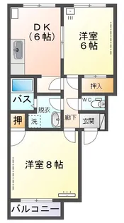 レピュートK【3階】の間取り