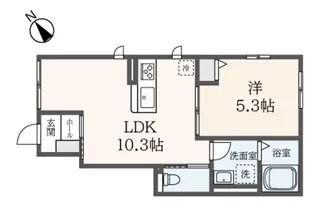 ウィステリア鶴ヶ峰【1階】の間取り