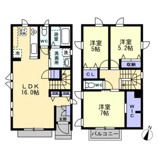 神奈川県藤沢市弥勒寺2【一戸建】の間取り