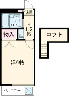 ジュネス芦谷【2階】の間取り