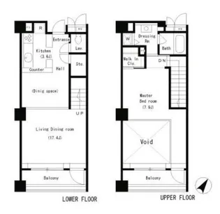 パークアクシス南麻布【2階】の間取り