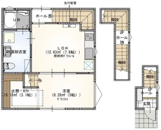 s.a.box寺家B棟【3階】の間取り