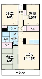 タウンコート【4階】の間取り