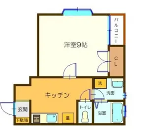 アンジュ【1階】の間取り