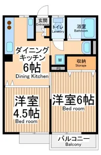 東京都町田市南大谷3【アパート】の間取り