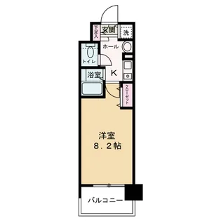 レジュールアッシュ梅田イースト【3階】の間取り