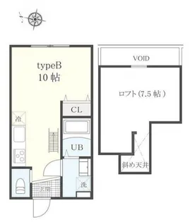 1Rの間取り画像