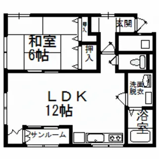 メゾンドピュア【2階】の間取り