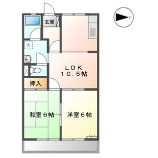 イースタンハウス【2階】の間取り