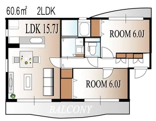 アールモニ【2階】の間取り