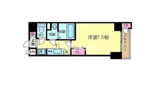 グラマシー京都【9階】の間取り