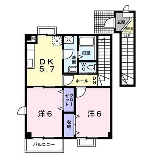 アロッジオ・プリムローズ【2階】の間取り