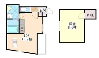 ES-Grande Minamimorimachi【7階】の間取り