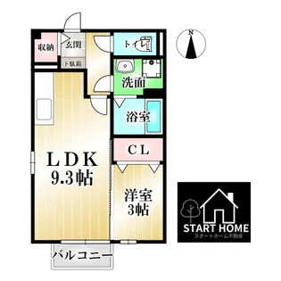 徳島県徳島市南島田町1【アパート】の間取り