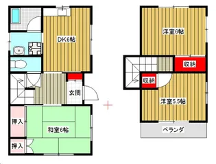 埼玉県北葛飾郡松伏町田中3【一戸建】の間取り
