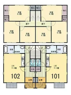 ラ・メールI【1階】の間取り