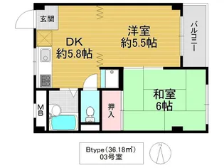 エヌハイム【2階】の間取り