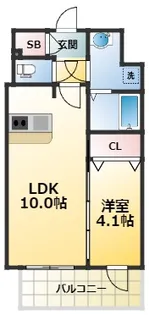 プレサンス新大阪イオリア【6階】の間取り
