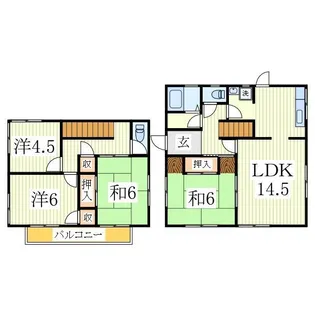千葉県我孫子市つくし野1【一戸建】の間取り