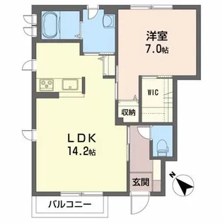 リリー・シャーメゾン C【1階】の間取り