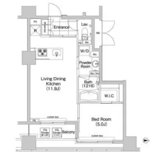 コンフォリア新川【6階】の間取り