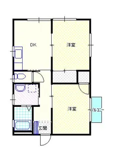 新潟県新発田市御幸町1【アパート】の間取り