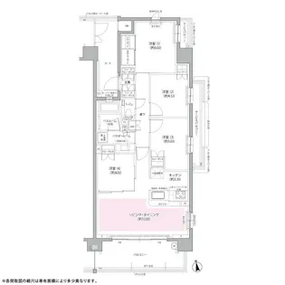 ガーラレジデンス三鷹シャインパークス【6階】の間取り