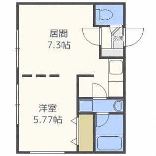 北海道札幌市中央区南十五条西8【マンション】の間取り
