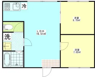 フェリチタ亀戸【3階】の間取り