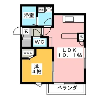 CITY HILLS【2階】の間取り