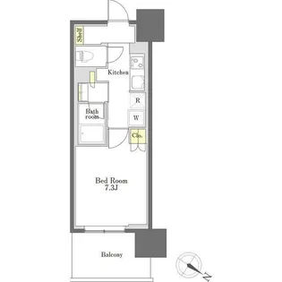 びゅうリエット新小岩【4階】の間取り