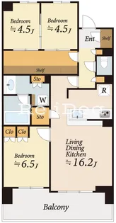 クレヴィア豊田多摩平の森レジデンス【9階】の間取り