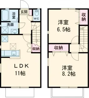 東京都小平市小川町1【一戸建】の間取り