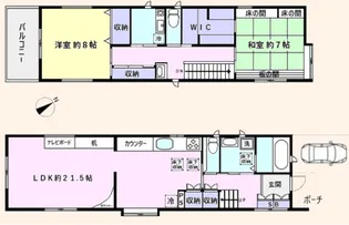 東京都目黒区祐天寺1【一戸建】の間取り
