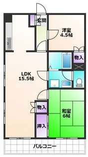 メゾンルーラル【2階】の間取り