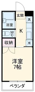 チェリーハイムB【1階】の間取り