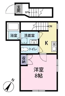 東京都町田市旭町1【アパート】の間取り