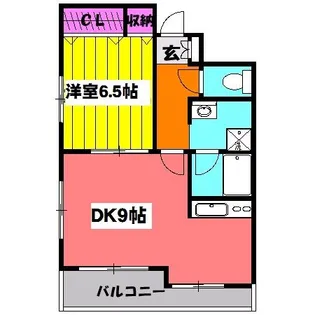 ワイズコート【4階】の間取り