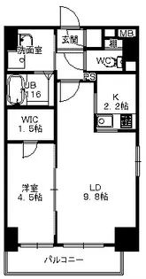 千葉県船橋市前原東2【マンション】の間取り