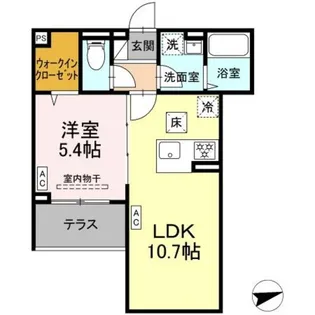 セレスティア祖師谷【1階】の間取り