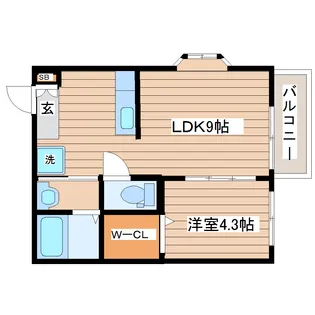 ボナール・シャトレー【2階】の間取り