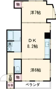 グラン新小岩【2階】の間取り