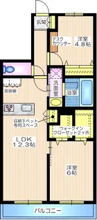 神奈川県三浦市南下浦町上宮田【マンション】の間取り
