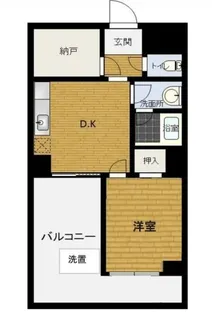 メゾンカネキュー【4階】の間取り