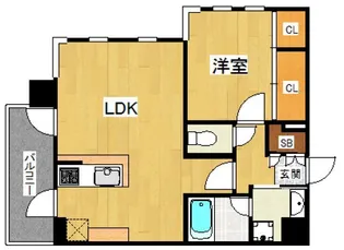 高宮ラ・ルース【3階】の間取り