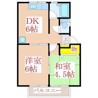 プレサージュ I【2階】の間取り