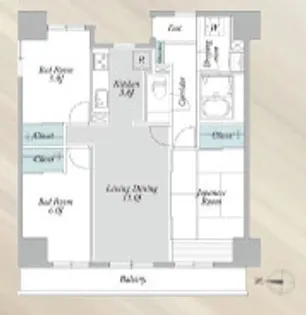 KENEDIX北赤羽【1階】の間取り
