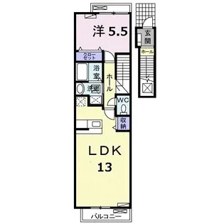 カルムメゾン(大和郡山市)【2階】の間取り